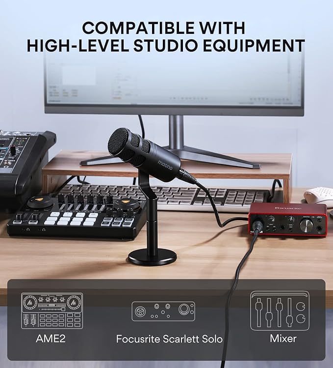 MAONO XLR Podcast Microphone, Cardioid Studio Dynamic Mic - Image 5