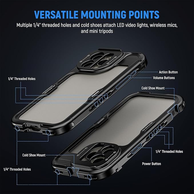 NEEWER 15 Pro Cage, Video Rig Phone Stabilizer - Image 7