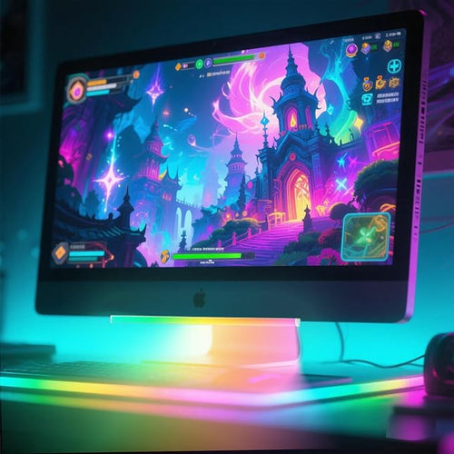 12" Under Monitor RGB Light Bar-Dense LEDs, 16 Million Hues, USB-Powered - Image 2