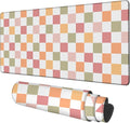 Gaming Desk Pad Large Extra Length Multicolored Chess Board Mouse Pad Keyboard by Unknown