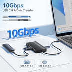 USB C Hub USB C Docking Station Dual Monitor14-IN-1 Triple Display Multiport - Image 6