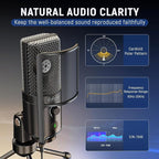 FIFINE Podcast Recording Microphone, PC USB Condenser Microphone - Image 2