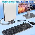 2025 Upgraded, USB Splitter 1 in 2 Out Cable, Double USB Port Extender Power - Image 3
