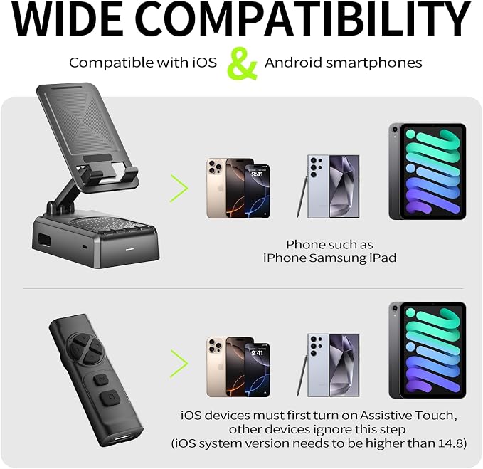 Cell Phone Stand with Bluetooth Speaker and Remote Control, Birthday Gift - Image 7