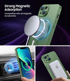 Magnetic for iPhone 13 Case Slim Soft Silicone Bumper Shockproof Metallic - Image 3