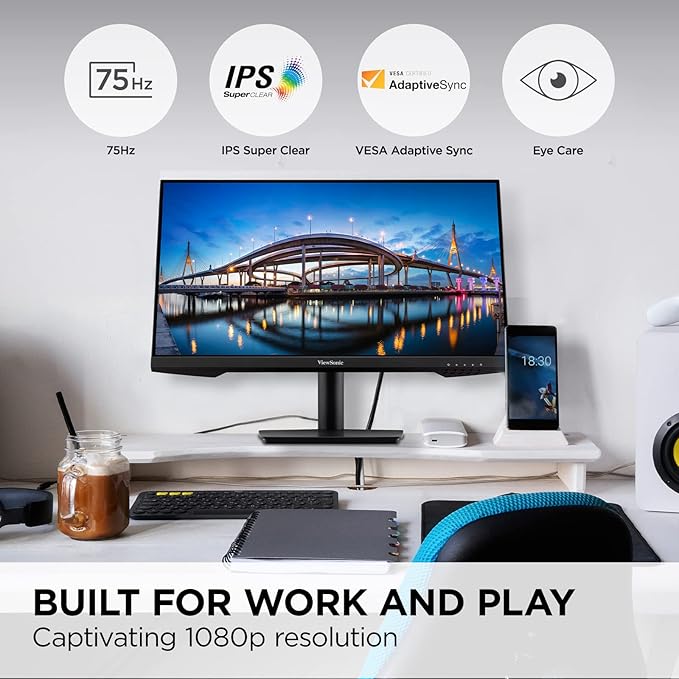ViewSonic VA2409M 24 Inch IPS Full HD 1080p Monitor - Image 2