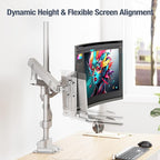 AVLT Laptop & 40 Inch Monitor Arm Pole Top Mount - Image 8