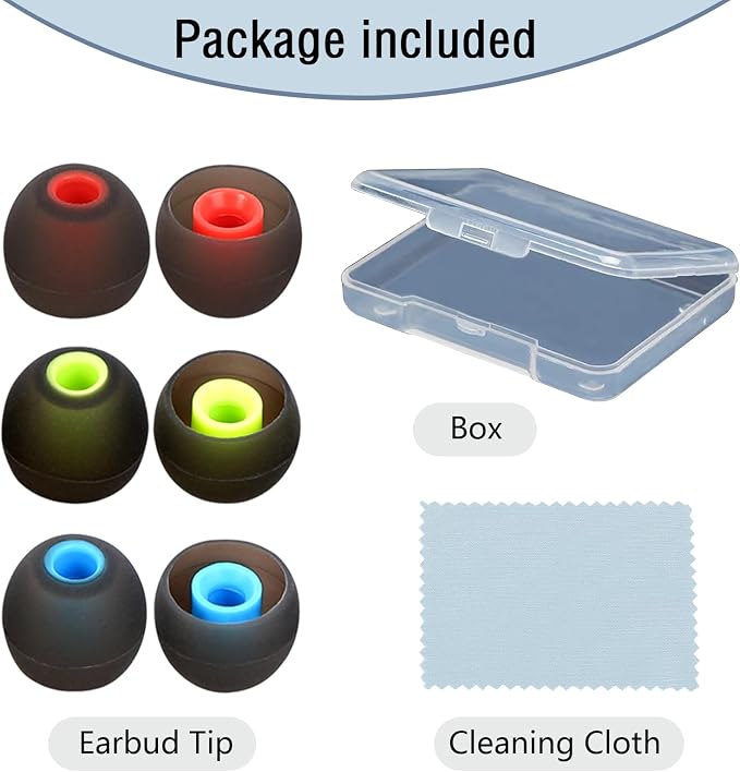 Earbud Replacement Tips Silicone Earbud Tips Earbud Covers Fit - Image 7
