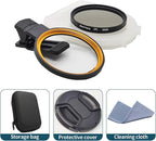 52mm Clip-on CPL Phone Camera Lens Filter, Polarized Camera Lens CPL Filter - Image 7