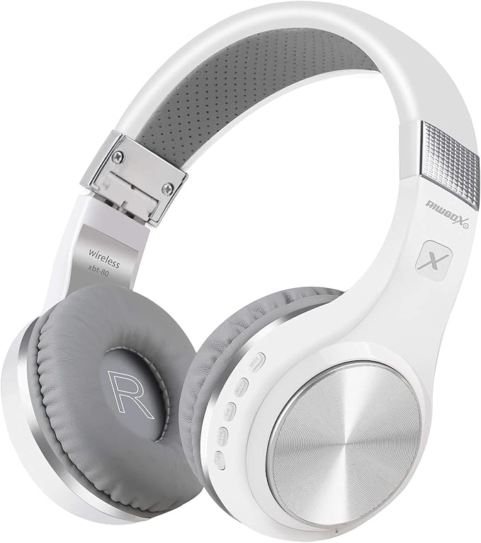 Riwbox Bluetooth Headphones, XBT-80 Folding Stereo Wireless Bluetooth by Riwbox