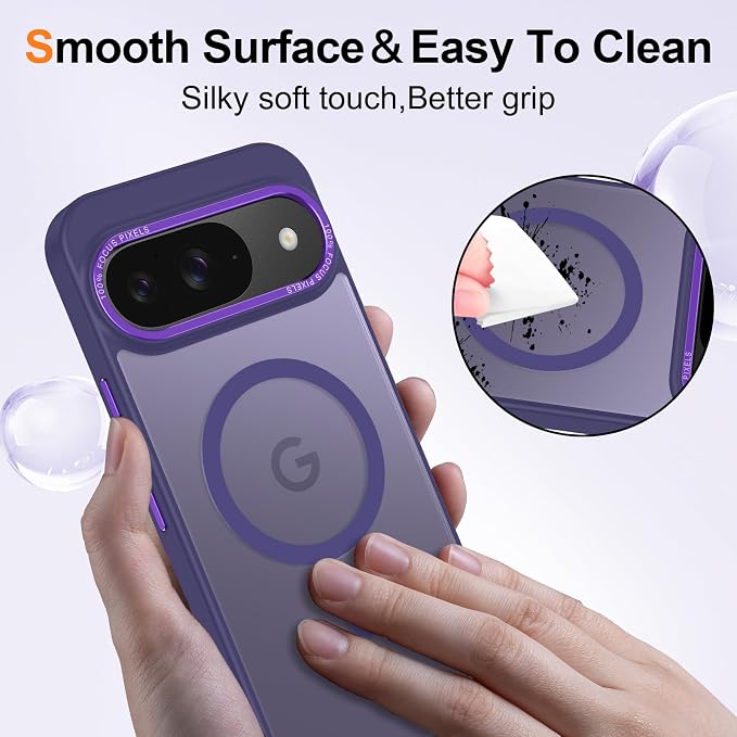 Magnetic for Google Pixel 10/Pixel 10 Pro Case, Shockproof Slim Translucent - Image 5