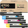 Phaser 6700 High Capacity Toner Cartridge Set 4-Pack Replacement by KingKJInkToner