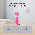 AIRMATE Portable Handheld Fan, 5 Wind Speed Adjustable, 3000mAh Battery - Image 6