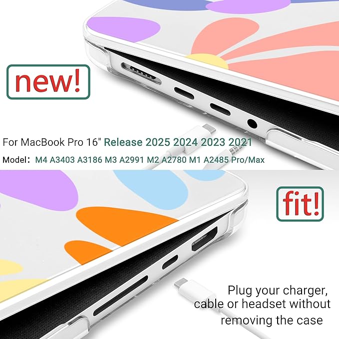 DONGKE for M4 MacBook Pro 16 Inch Case 2024 2023 2021 A3403 A3186 M3 A2991 M2 - Image 2