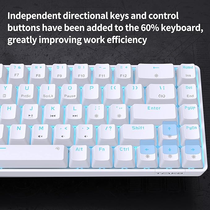 DIERYA T68SE 60% Gaming Mechanical Keyboard, Ultra Compact Mini 68 Key - Image 4