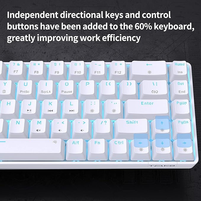 DIERYA T68SE 60% Gaming Mechanical Keyboard, Ultra Compact Mini 68 Key - Image 4