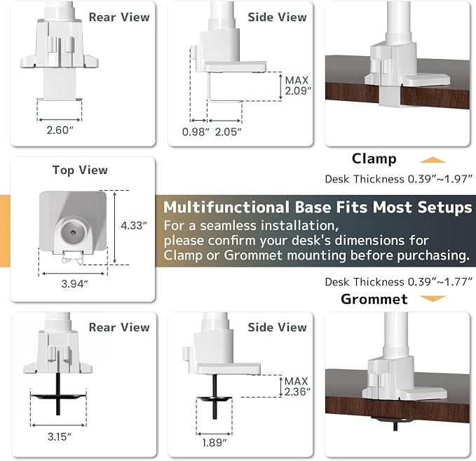 Monitor-Arm Ultrawide Heavy Duty 24-57'' - Image 6