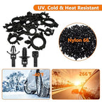 110Pcs Nylon Universal Cable Tie Buckle, Wire Loom Clips - Image 7