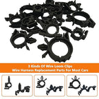 180Pcs Wire Loom Clips for Car Push Mount Zip Ties Assorted Sizes Automotive - Image 6