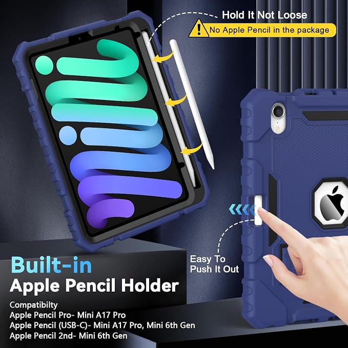 Grifobes Case for iPad Mini 7 2024 / Mini 6 2021 8.3 inch, Heavy Duty - Image 2