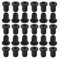 30 pcs 1/4" Drill Hole，1/8" ID Black Silicone Top hat Rubber Grommets by Unknown