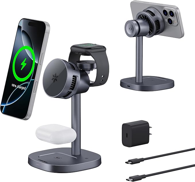 2025 New TRIBONE 3 in 1 Magsafe Wireless Charger Stand by TRIBONE