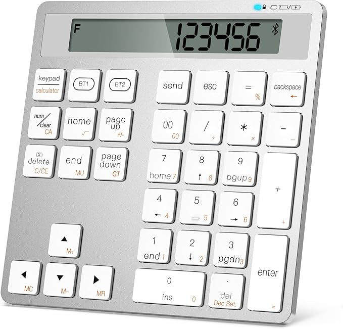 Rechargeable Wireless Number Pad by YoFeW