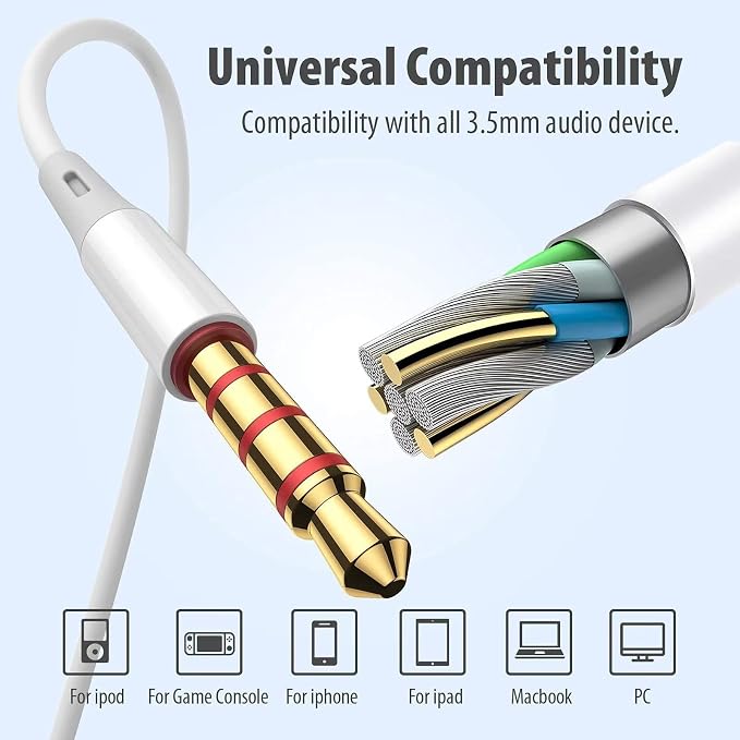 Earbuds Headphones 5 in One Pack, Wired Earbud - Image 6