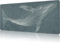 Mouse Pad Large Hand Drawn Whale Non-Slip Gaming Desk Mat by NIYLYNSYN