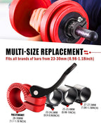 Narrow Barbell Clips 2.5cm Width - Image 2