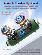 Bluetooth Speaker, 20W HD Sound, Portable Wireless, IPX5 Waterproof, - Image 2