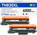 TN830XL Toner Cartridge Black 2-Pack High Yield Replacement by KingKJInkToner