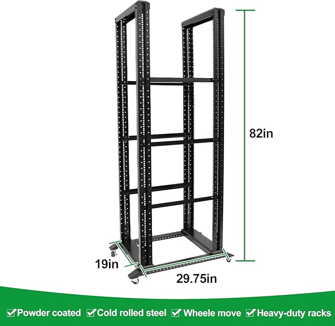 42U Server Rack/4-Post 19in Network Rack/Open Frame Rack - Image 2