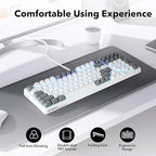 HUO JI Z-99 Wired Mechanical Keyboard, Creamy Sound, Hot Swappable Pre-lubed - Image 7