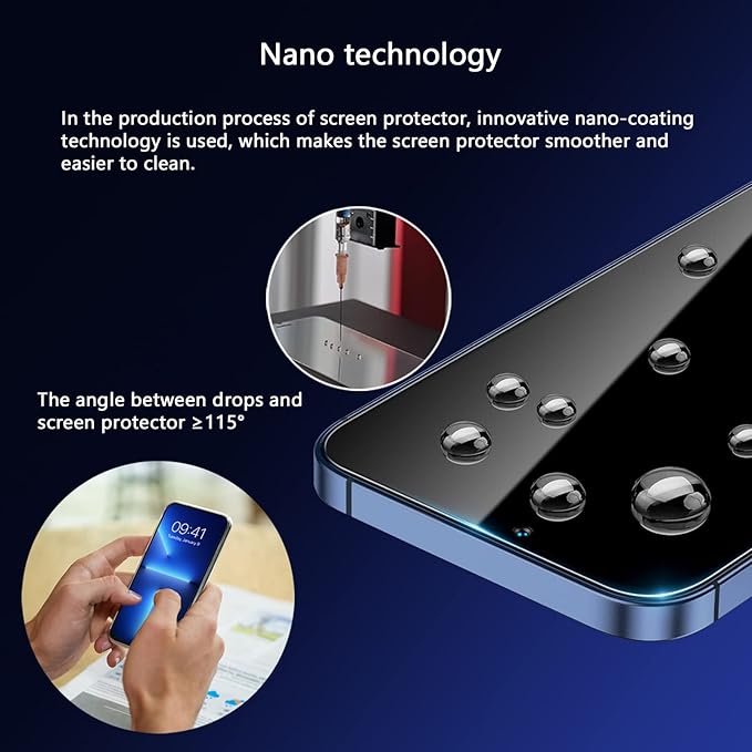 Blue Light Screen Protector for iPhone 12/12 Pro, HD Anti Blue Light Blocking - Image 6