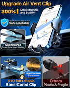 HTU 2025 Upgraded Car Phone Holder 【Safety Certs & No Smell】 Cell Phone Holder - Image 7