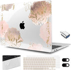 MEEgoodo for MacBook Air 13.3 inch Case 2021 2020 2019 2018 A2337 M1 A2179 A1932 by MEEgoodo