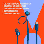 JBL Tune 310C - Wired Hi-Res in-Ear Headphones, Tangle-Free Flat Cable - Image 8