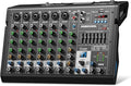 8 Channel Audio Interface DJ Mixing Sound Board 16 DSP Digital Effects by RiworalAudio