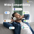 Wireless Headset, AI Noise Canceling Mic & USB Dongle, 45 Hrs Working Time V5.3 - Image 9