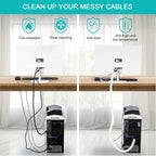 20ft - 1/2 inch White Cable Sleeve, Cable Organizer - Image 4