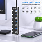 USB Hub, VKUSRA 7 Port USB Hub 3.0 - Image 2