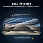 NEW'C 3 Pack Designed for iPhone 15 Pro Max Screen Protector, Enhanced Tempered - Image 3