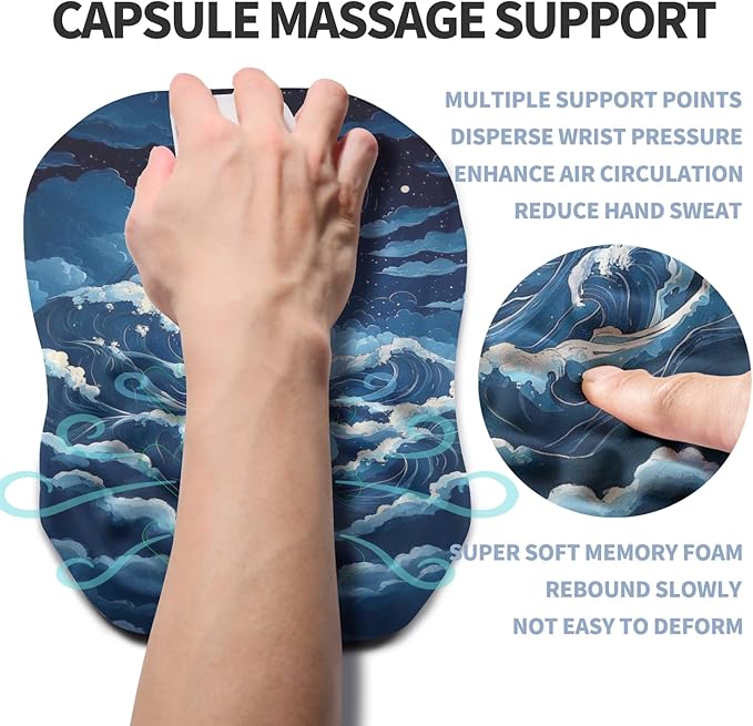 Ergonomic Raised Mouse Pad Wrist Support - Image 3