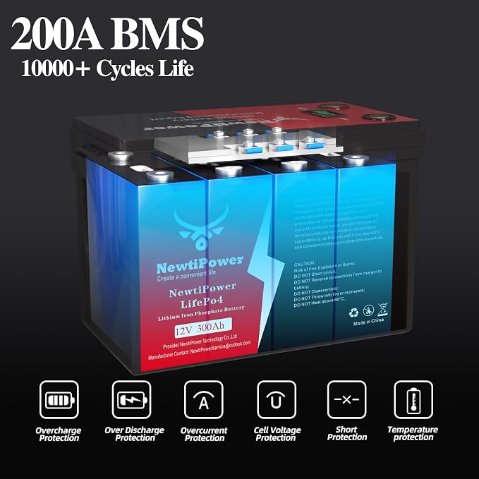 12V 300Ah Golf Cart Lithium LiFePO4 Battery - Image 3