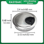 2 Pcs Desk Grommet 2-1/16" / 53 mm, Desk Cord Hole Cover, Cable Grommet Metal - Image 8