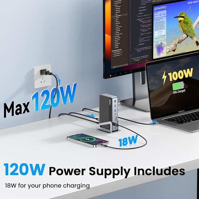 DisplayLink Docking Station Triple 4K@60Hz Monitor - Image 4