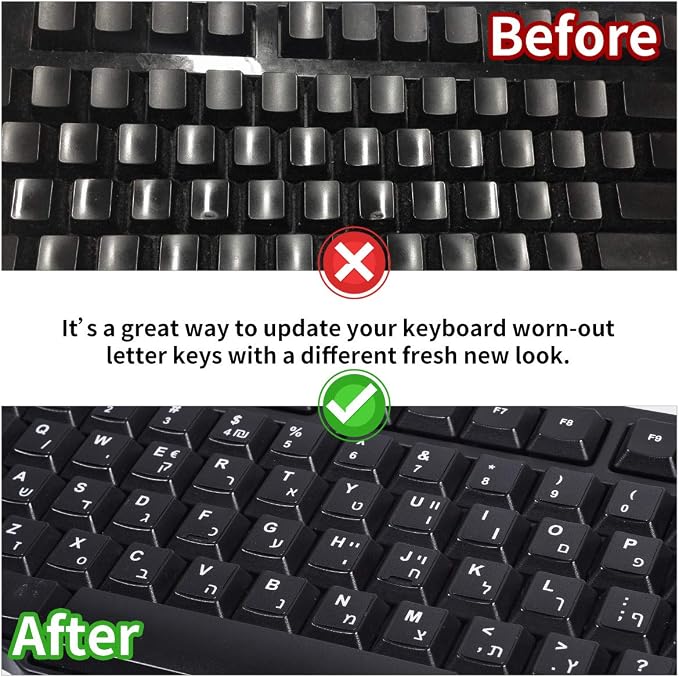 French Keyboard Stickers, Matte Vinyl Keyboard Sticker - Image 4
