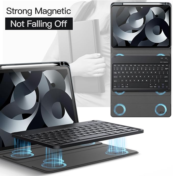 JETech Keyboard Case for iPad Air 11-Inch M3/M2, iPad Air 5th/4th - Image 4