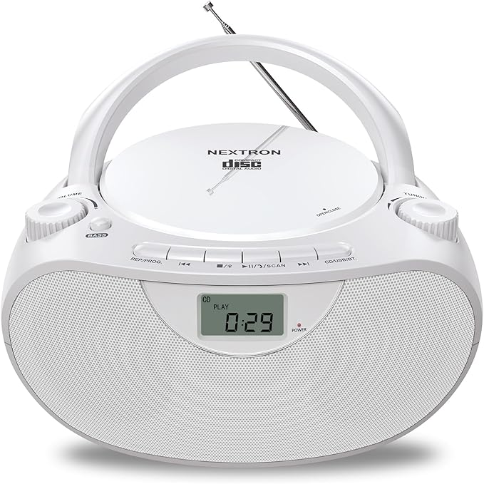 Nextron Portable CD Player Bluetooth Boombox by Unknown
